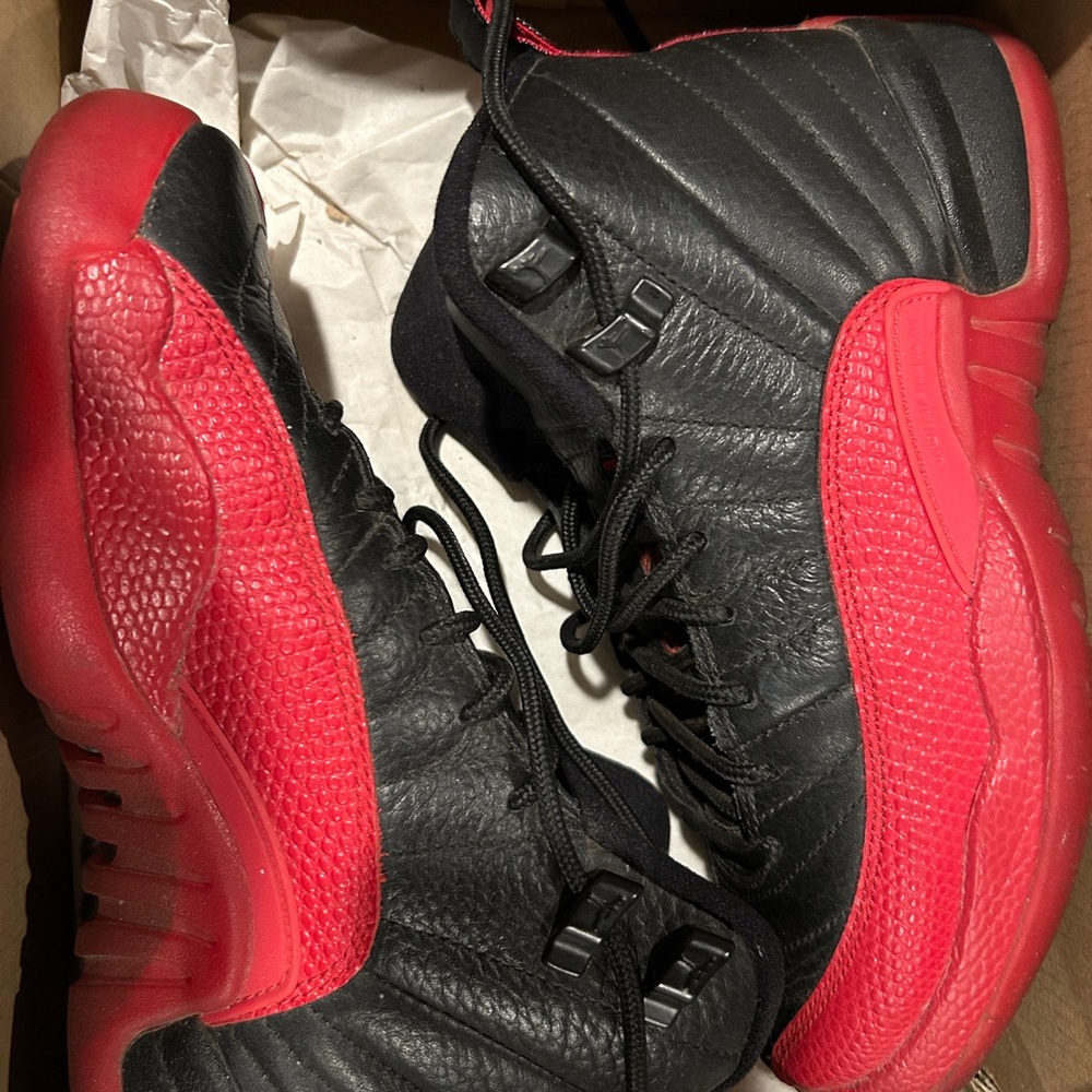 Black and Red High-Top Sneakers